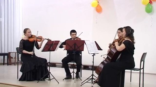 Сердца четырёх. Струнный квартет "Новеллетта" (концерт в ДМШ г. Кировграда) смотреть онлайн