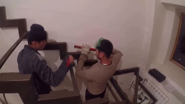 Монтаж металлического каркаса лестницы открытого типа смотреть онлайн