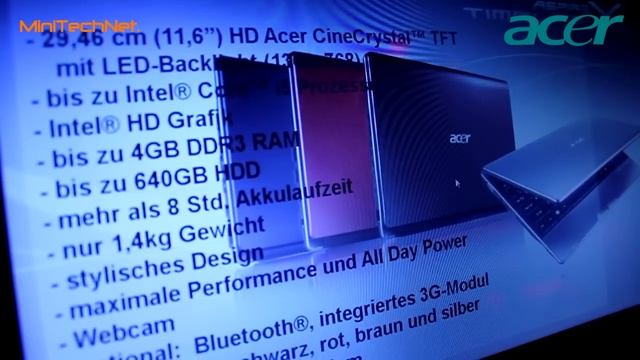 Acer Aspire TimelineX 1830T Subnotebook (DE) смотреть онлайн