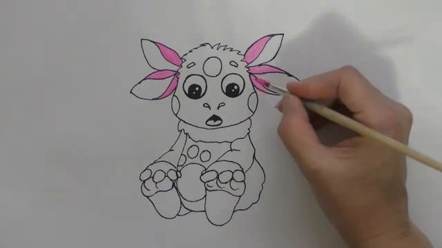 Учимся рисовать лунтика. Learn how to draw lunatic. смотреть онлайн