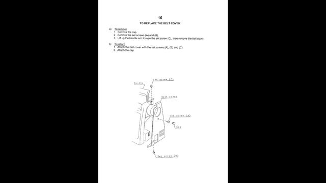 Elna 6003 ServiceManual SERVICE MANUAL книга для ремонта швейной машины