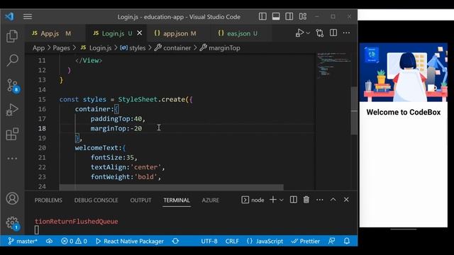 Learn React Native by Building an Educational App : Login Screen UI смотреть онлайн
