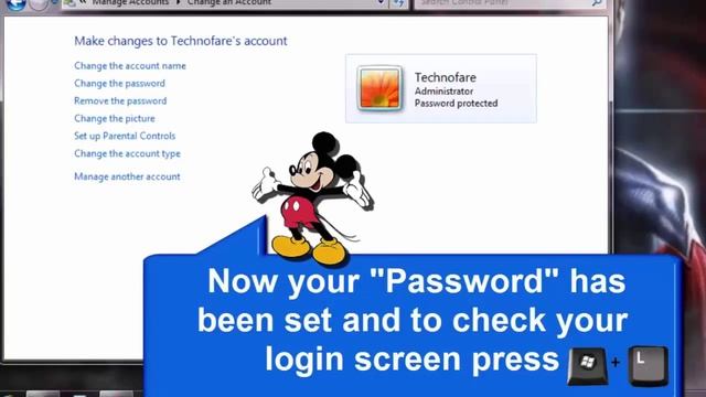 How to set and change password for windows 7? смотреть онлайн