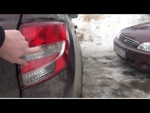 Замена лампы заднего поворотника  PY21W на ВАЗ - Lada Granta