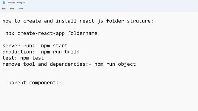 React basic installation class recording and folder structure смотреть онлайн