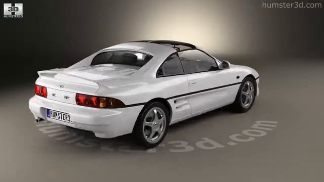 Toyota MR2 1990 3D model by Humster3D.com смотреть онлайн