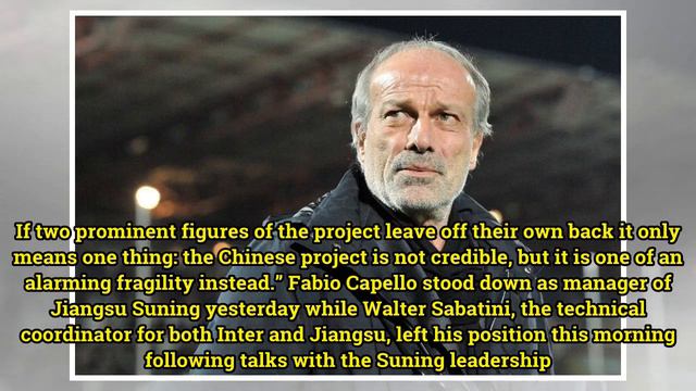 Suning's Image Destroyed As Sabatini Departs смотреть онлайн