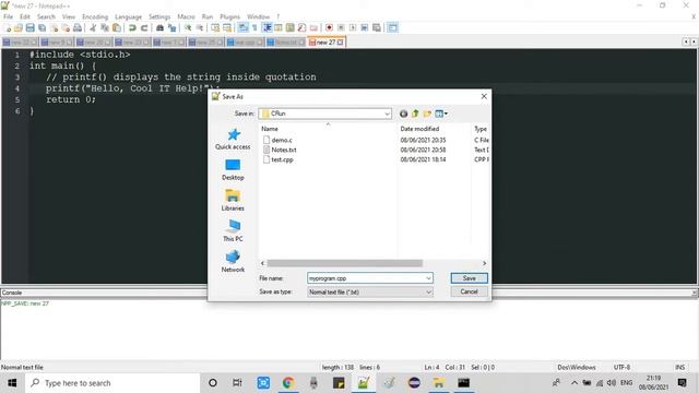 How to compile and run C/C++ program in Notepad++ ? смотреть онлайн