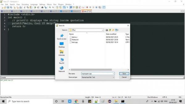 How to compile and run C/C++ program in Notepad++ ?