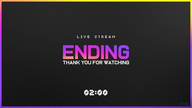 5 Min Countdown - Live Stream ENDING (Twitch Gradient) смотреть онлайн
