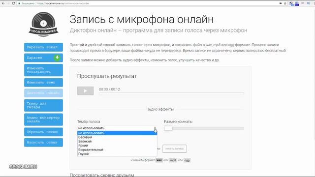 Как изменить голос онлайн сервисом Vocal Remover смотреть онлайн