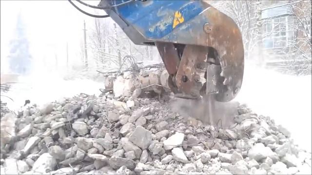 Бетонолом гидравлическая дробилка для бетона ARDEN BBH после 6 лет эксплуатации смотреть онлайн