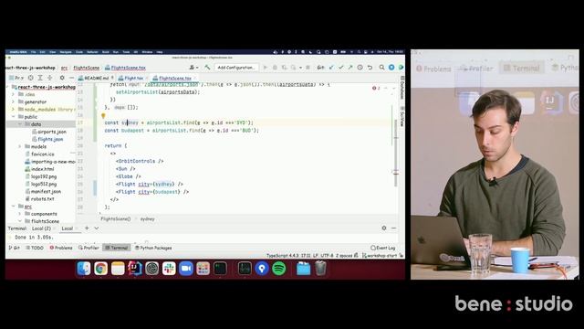 3D interactive data visualization with React | Three.js Workshop смотреть онлайн