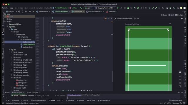 Canvas desenhando um campo de futebol parte 3 смотреть онлайн