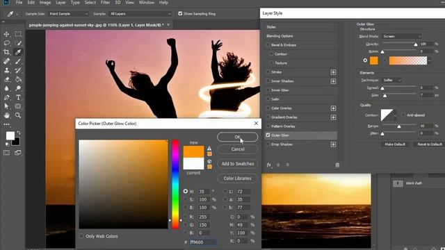 Photoshop Outer Glow Path tutorial | Photoshop Tutorial смотреть онлайн