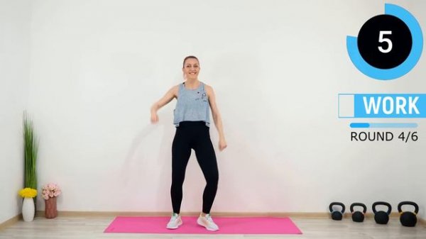 🔥30 Min TABATA DANCE CARDIO🔥FAT BURNING CARDIO AEROBICS🔥KNEE FRIENDLY🔥NO JUMPING🔥FULL BODY BURN