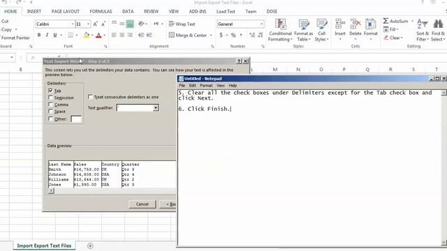 Excel Import Export Text Files - how to use Import Export Text Files смотреть онлайн
