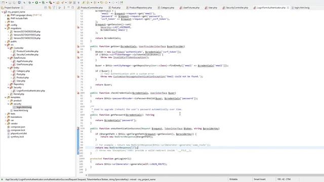 Symfony Security. Авторизация и регистрация ➤ Веб разработка на PHP Symfony смотреть онлайн