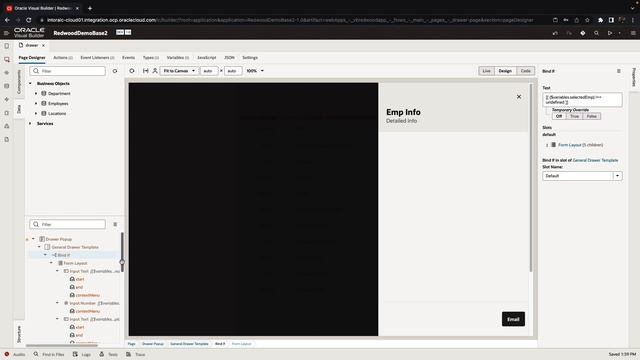 Using Redwood Drawers in Visual Builder смотреть онлайн