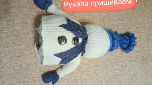 Снеговик своими руками из доступных материалов. смотреть онлайн