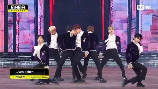 [2020 MAMA] ENHYPEN_Into The I-LAND(Piano Ver.) + Walk The Line + Given-Taken | Mnet 201206 방송