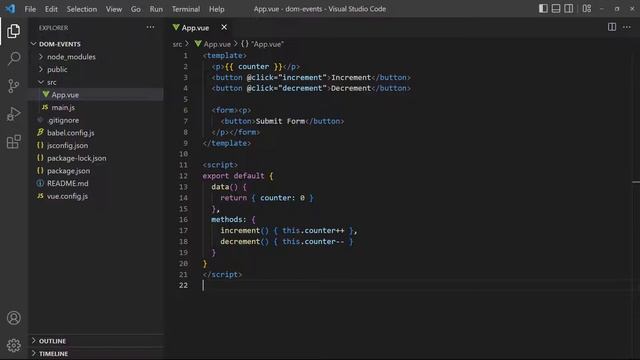 #07 - Event Handling - Vue 3 (Options API) Tutorial смотреть онлайн