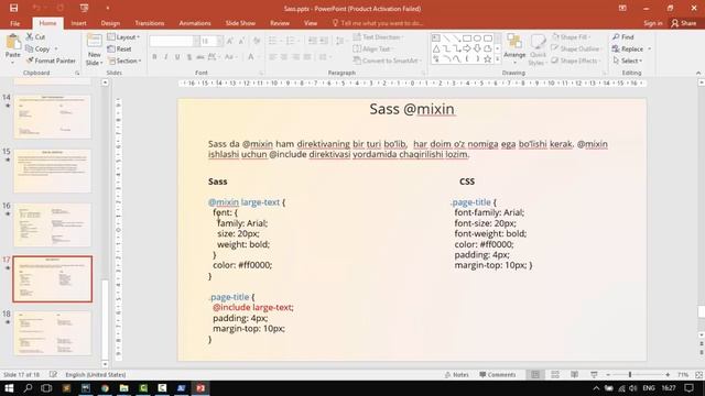 Sass. 1 va 2 - darslar смотреть онлайн