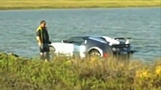 Bugatti Veyron Crash into Lake ! (photos & videos) смотреть онлайн
