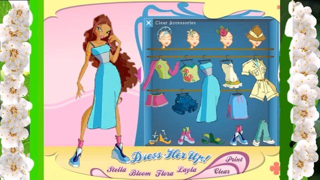 Игры для девочек. Winx. Одеваемся красиво. Наряд для Лейлы. смотреть онлайн