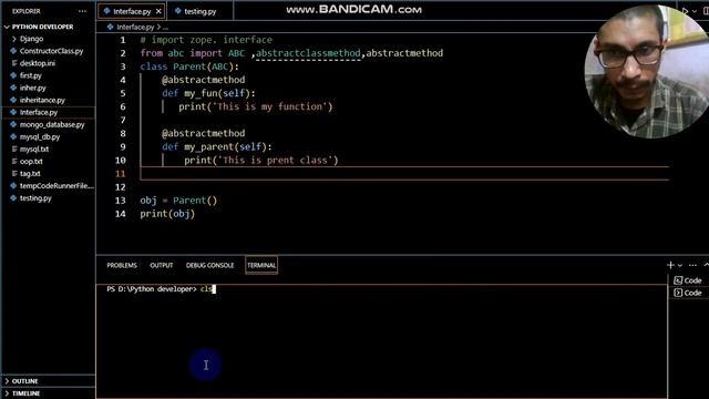 Python Abstract Method and class Examples - Learn Python for beginners смотреть онлайн
