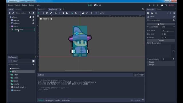 Criando Coyote Timer na Godot 3.2 смотреть онлайн