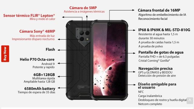 Blackview BV9800 PRO. Todo un coloso con cámara térmica. смотреть онлайн