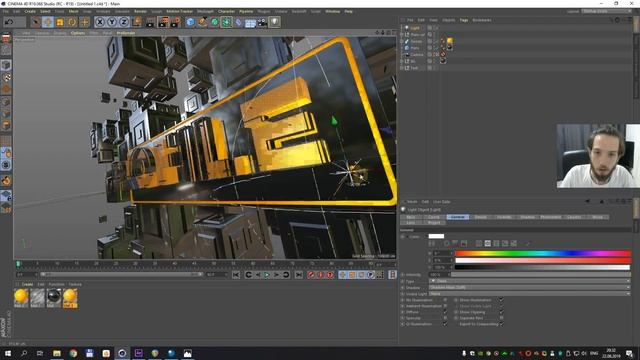 Создание сцены в After Effects и Cinema 4D. Никита Чесноков смотреть онлайн