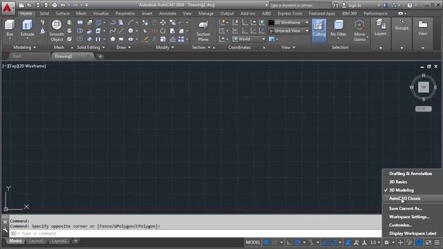 AutoCAD 2016 Classic Mode смотреть онлайн