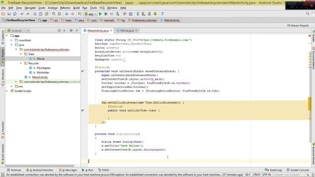 Android FireBase 03 - Save,Retrieve then show In RecyclerView смотреть онлайн