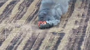 Уничтожение бронетехники ВСУ в Курской области.