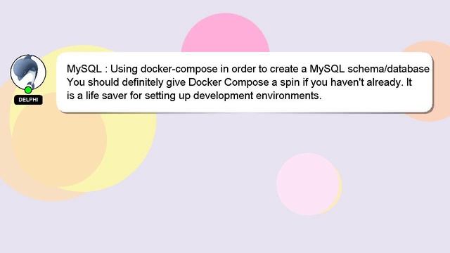 MySQL : Using docker-compose in order to create a MySQL schema/database смотреть онлайн