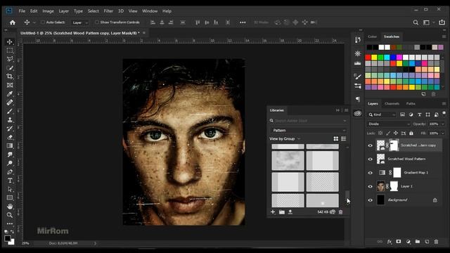 Scratched Movie Poster Style in Photoshop CC 2019 смотреть онлайн