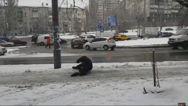 Гололёд // Откровения Дениса Мунтяну // Скетчи про зиму смотреть онлайн