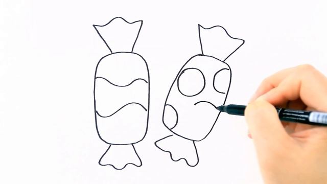 How to draw CANDY . Drawing for beginners / MimiDom Art смотреть онлайн