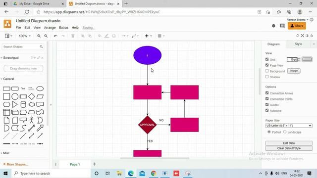 How to create flow chart | How to make Diagram | Create flow chart in draw io in Hindi | Drawio смотреть онлайн