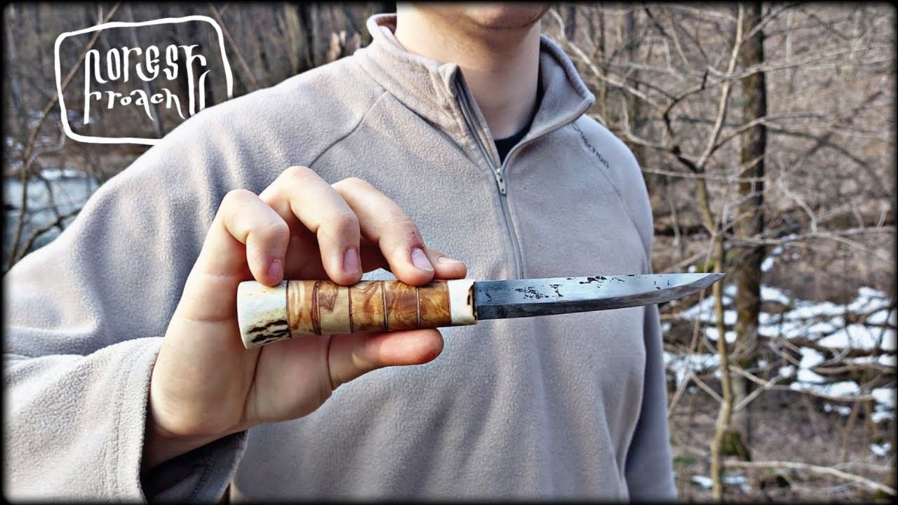 САМОДЕЛЬНЫЙ НОЖ ПО ФИНСКИМ МОТИВАМ! ПОДРОБНОЕ ИЗГОТОВЛЕНИЕ, ПОВТОРИТЬ СМОЖЕТ КАЖДЫЙ! смотреть онлайн