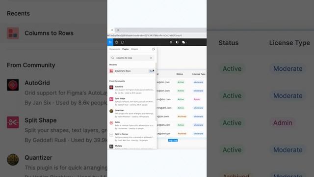 how to convert table from columns to rows in Figma смотреть онлайн