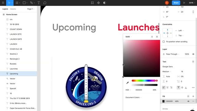 SpaceX App UI Design 01 With Figma смотреть онлайн