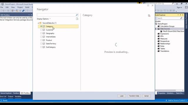 1.How to Create Project in SSAS Tabular Model || Telugu смотреть онлайн