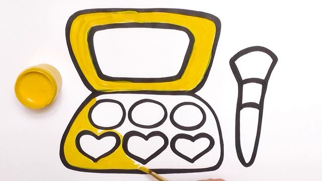 Раскраска для детей КОСМЕТИКА . Мультик - Раскраска КОСМЕТИКА. Раскраски малышам. смотреть онлайн