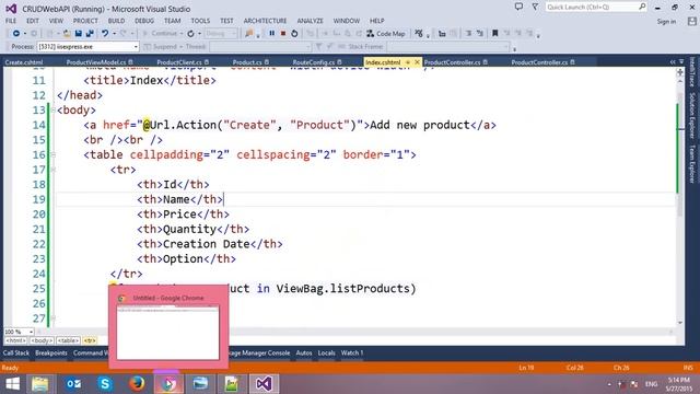 CRUD ASP.NET Web API with Entity Framework in ASP.NET MVC смотреть онлайн