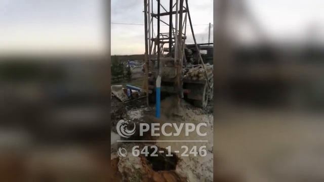 Бурение скважины в ДНП "Ропшинские Горки" смотреть онлайн