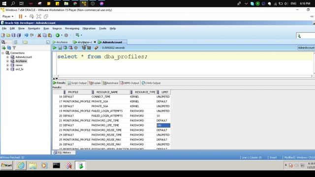 Oracle 11g - ORA 28001 the password has expired смотреть онлайн