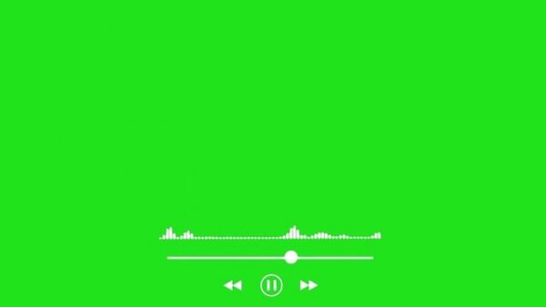 Sound spectrum green screen | Audio spectrum green screen | Audio wave green screen | No copyright